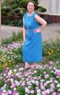 Довга блакитна сукня - фото 3