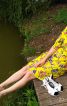 Жовта сукня із совами - фото 3
