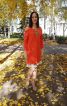 Помаранчева сукня - фото 4