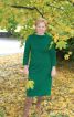 Зелена осіння сукня - фото 4