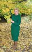 Зелена осіння сукня - фото 8