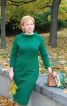 Зелена осіння сукня - фото 1
