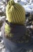 Зимова шапочка з жакардовим візерунком і шарф - фото 1