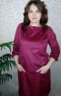 Замшева сукня бордо - фото 2